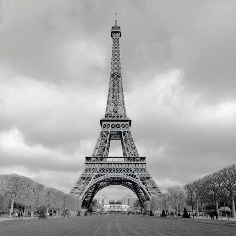 Tour Eiffel - 16 White Modern Wood Framed Art Print by Blaustein, Alan
