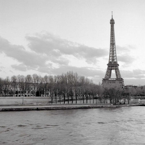 Tour Eiffel - 6 Gold Ornate Wood Framed Art Print with Double Matting by Blaustein, Alan