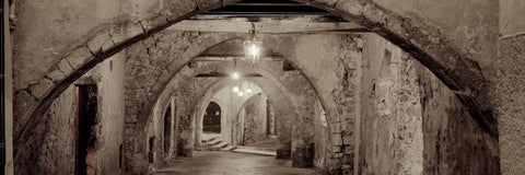 Passageway France - 1 Black Ornate Wood Framed Art Print with Double Matting by Blaustein, Alan