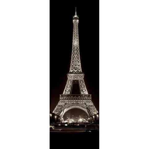 Tour Eiffel - 8 White Modern Wood Framed Art Print by Blaustein, Alan