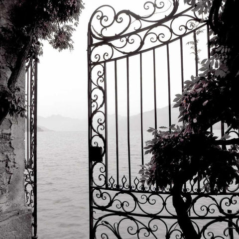 Lake Vista - 3 Gold Ornate Wood Framed Art Print with Double Matting by Blaustein, Alan