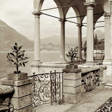 Lombardy - 7 Gold Ornate Wood Framed Art Print with Double Matting by Blaustein, Alan