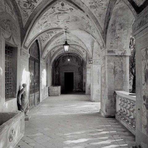 Padova - 1 Black Ornate Wood Framed Art Print with Double Matting by Blaustein, Alan