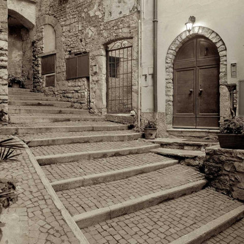 Lombardy - 1 Gold Ornate Wood Framed Art Print with Double Matting by Blaustein, Alan