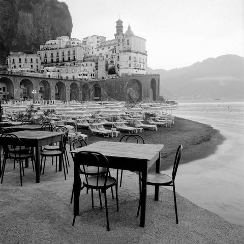 Atrani - 30 White Modern Wood Framed Art Print by Blaustein, Alan