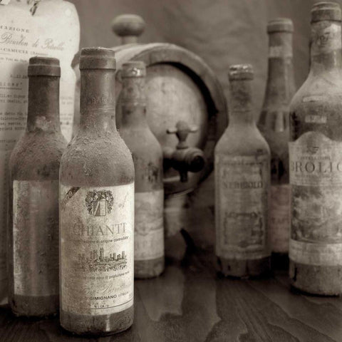 Enoteca Cortona - 3 White Modern Wood Framed Art Print by Blaustein, Alan