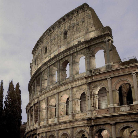 Coliseum Rome - 2 Gold Ornate Wood Framed Art Print with Double Matting by Blaustein, Alan