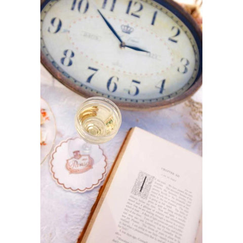 Wine - 6 Black Modern Wood Framed Art Print by Blaustein, Alan