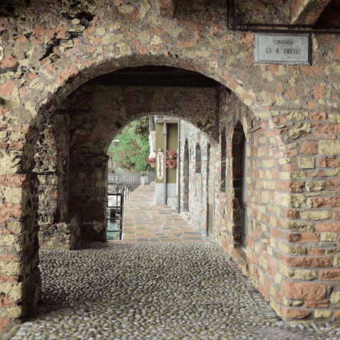 Lakeside Portal White Modern Wood Framed Art Print by Blaustein, Alan