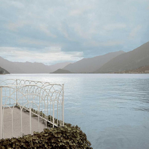 Lake Vista - 15 Black Ornate Wood Framed Art Print with Double Matting by Blaustein, Alan