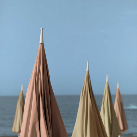 Grossetto Parasol - 2 Black Modern Wood Framed Art Print with Double Matting by Blaustein, Alan