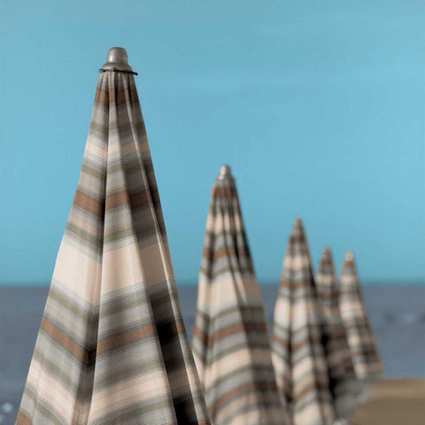 Grossetto Parasol - 3 White Modern Wood Framed Art Print with Double Matting by Blaustein, Alan