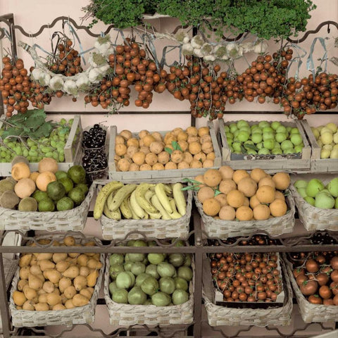 Marketplace - 18 Black Ornate Wood Framed Art Print with Double Matting by Blaustein, Alan