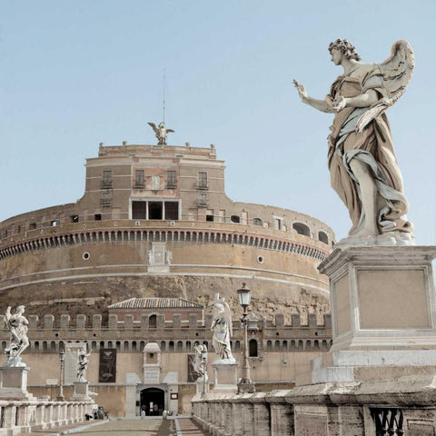 Castel SantAngelo - 1 Black Modern Wood Framed Art Print by Blaustein, Alan