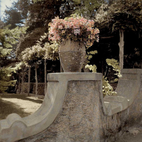 Giardini Italiano - 8 Black Modern Wood Framed Art Print with Double Matting by Blaustein, Alan