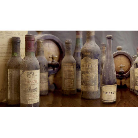 Enoteca Cortona - 5 White Modern Wood Framed Art Print by Blaustein, Alan