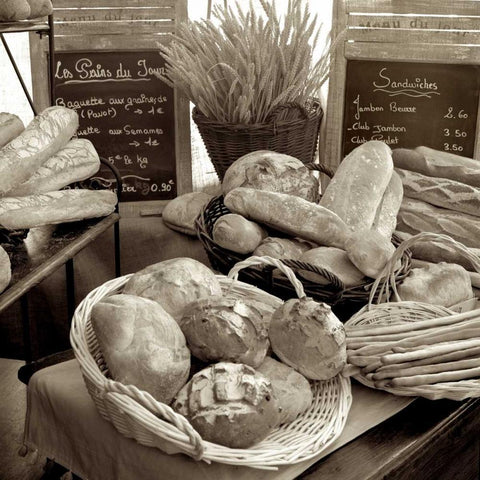 Marketplace - 19 Gold Ornate Wood Framed Art Print with Double Matting by Blaustein, Alan