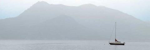 Lago Vista - 27 Black Ornate Wood Framed Art Print with Double Matting by Blaustein, Alan