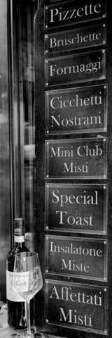 Veneto Caffe Black Ornate Wood Framed Art Print with Double Matting by Blaustein, Alan