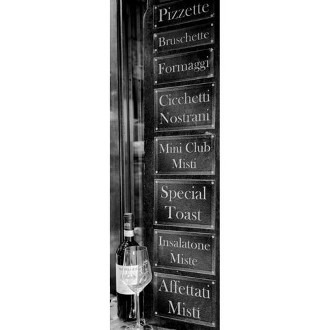 Veneto Caffe White Modern Wood Framed Art Print by Blaustein, Alan