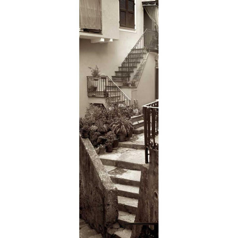 Liguria - 2 Gold Ornate Wood Framed Art Print with Double Matting by Blaustein, Alan