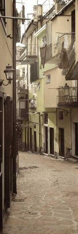 Liguria - 6 White Modern Wood Framed Art Print with Double Matting by Blaustein, Alan