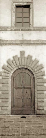 Tuscany - 3 White Modern Wood Framed Art Print with Double Matting by Blaustein, Alan