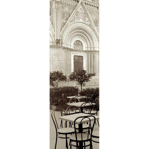 Orvieto Caffe - 1 Gold Ornate Wood Framed Art Print with Double Matting by Blaustein, Alan