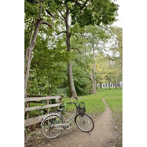 Japan Bicycle - 24 White Modern Wood Framed Art Print by Blaustein, Alan