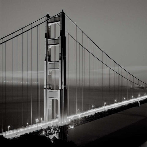 Golden Gate Bridge - 32 Black Ornate Wood Framed Art Print with Double Matting by Blaustein, Alan