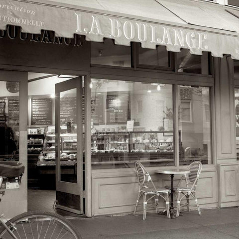 La Boulange - 1 Gold Ornate Wood Framed Art Print with Double Matting by Blaustein, Alan