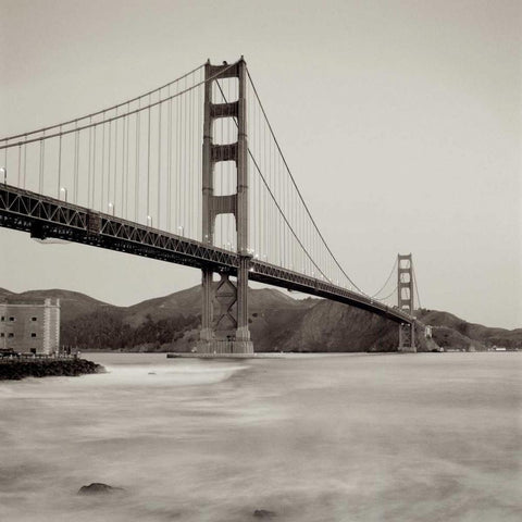 Golden Gate Bridge - 34 Black Ornate Wood Framed Art Print with Double Matting by Blaustein, Alan