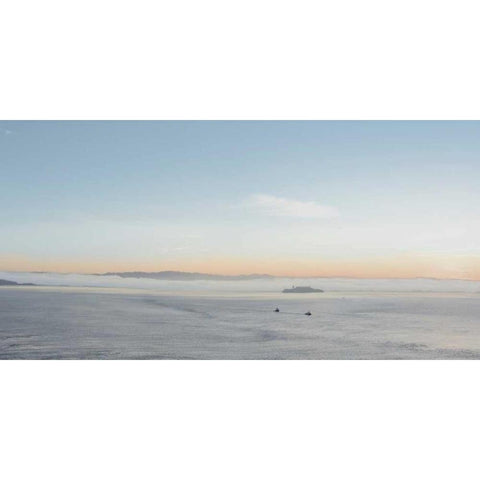 Bay Pano - 117 Black Modern Wood Framed Art Print by Blaustein, Alan