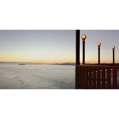 Golden Gate Bridge - 39 Black Modern Wood Framed Art Print with Double Matting by Blaustein, Alan