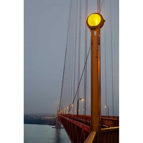 Golden Gate Bridge - 50 Gold Ornate Wood Framed Art Print with Double Matting by Blaustein, Alan