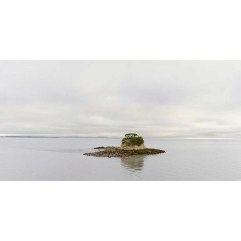 Bay Island Pano - 132 Gold Ornate Wood Framed Art Print with Double Matting by Blaustein, Alan