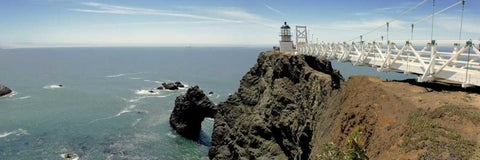 Point Bonita - 2 White Modern Wood Framed Art Print with Double Matting by Blaustein, Alan