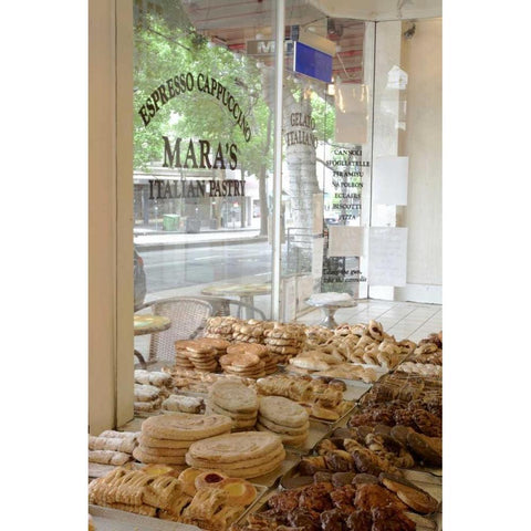 MaraÃ¢â‚¬â„¢s Pastry - 140 Gold Ornate Wood Framed Art Print with Double Matting by Blaustein, Alan
