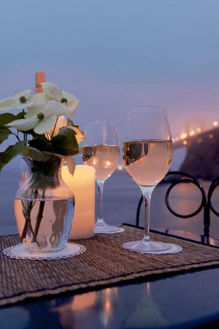 Dream Cafe Golden Gate Bridge - 8 White Modern Wood Framed Art Print with Double Matting by Blaustein, Alan