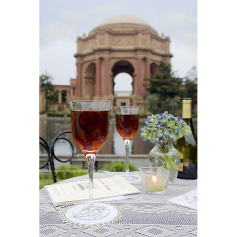 Dream Cafe Palace Of Fine Art - 26 Gold Ornate Wood Framed Art Print with Double Matting by Blaustein, Alan