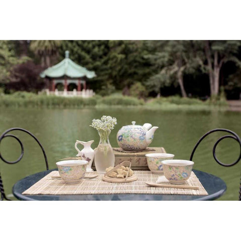 Dream Cafe Stow Lake - 49 Black Modern Wood Framed Art Print by Blaustein, Alan