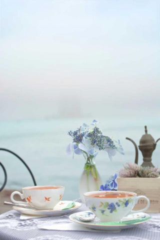 Dream Cafe Golden Gate Bridge - 61 Black Ornate Wood Framed Art Print with Double Matting by Blaustein, Alan