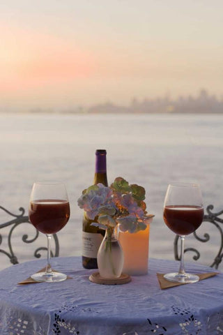 Dream Cafe Golden Gate Bridge - 72 Black Ornate Wood Framed Art Print with Double Matting by Blaustein, Alan