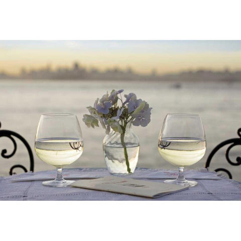 Dream Cafe Golden Gate Bridge - 83 Black Modern Wood Framed Art Print by Blaustein, Alan