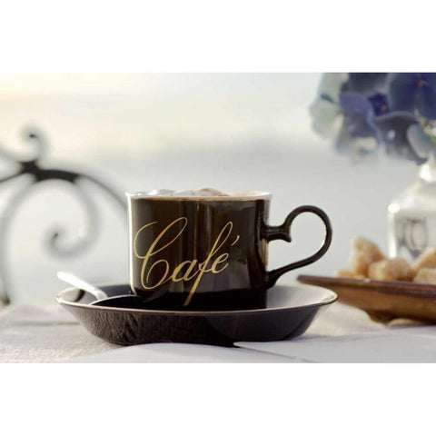 Dream Cafe Golden Gate Bridge - 86 Black Modern Wood Framed Art Print with Double Matting by Blaustein, Alan