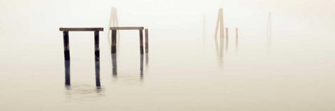 CaptainÃ¢â‚¬â„¢s Cove - 1 White Modern Wood Framed Art Print with Double Matting by Blaustein, Alan