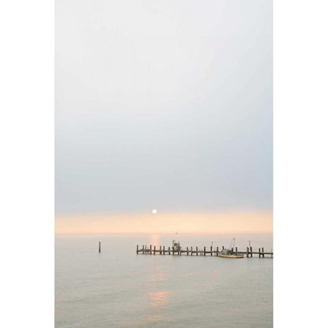 Antique Pier - 40 White Modern Wood Framed Art Print by Blaustein, Alan