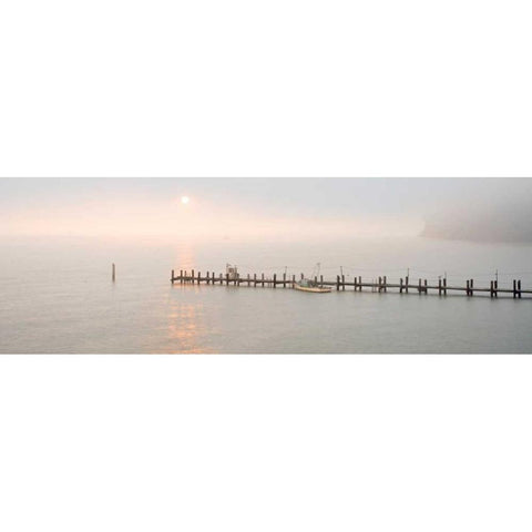 Antique Pier - 38 White Modern Wood Framed Art Print by Blaustein, Alan