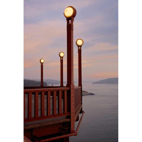 Golden Gate Bridge - 48 Black Modern Wood Framed Art Print with Double Matting by Blaustein, Alan