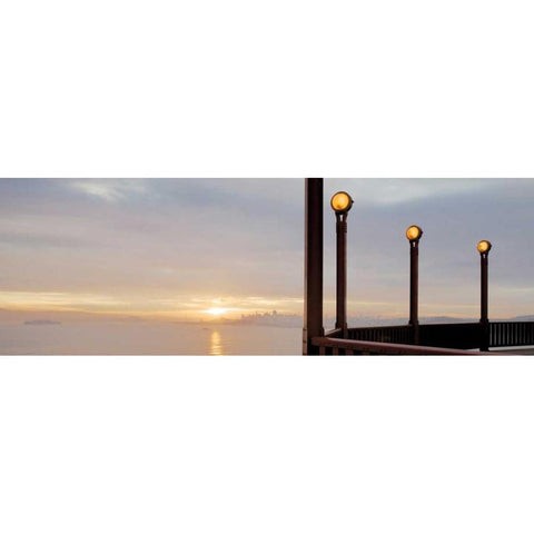 Golden Gate Bridge - 45 Black Modern Wood Framed Art Print with Double Matting by Blaustein, Alan